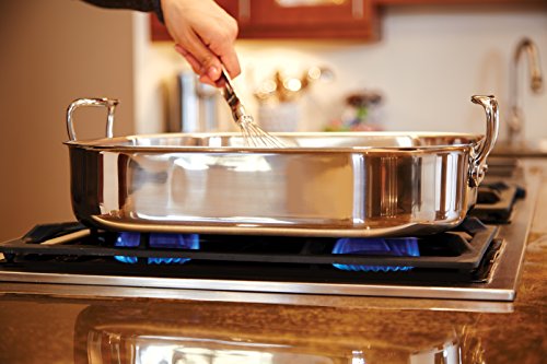 heavy-duty stainless-steel roasting pan