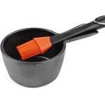 Charcoal Companion CC5099 Cast Iron Sauce Pan with