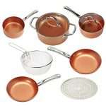 Copper Chef Cookware 9-Pc. Round Pan Set –Aluminum