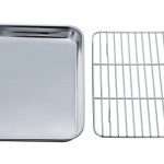 TeamFar Toaster Oven Tray and Rack Set, Stainless