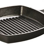 Lodge 10.5 Inch Square Cast Iron Grill Pan.