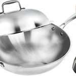 Wok Pan with Premium Lid and Bonus Bamboo Spatula