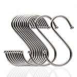 HAND S Hook 10-Pack Stainless 3 inch, 7.5cm, For
