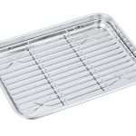 P&P CHEF Toaster Oven Pan with Rack Set, Stainless