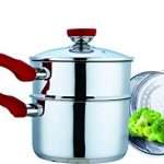 Culinary Edge 08814N Steamer Boiler Set, Silver