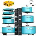 VDOMUS Pan Organizer Rack with 3 DIY Methods,