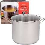 24 Quart Stockpot- Tri-Ply Stainless Steel Stock