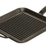 Lodge 12 Inch Square Cast Iron Grill Pan. Ribbed