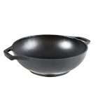 Lodge Cast Iron Mini Wok Pan - 9 Inch Stir Fry Pan