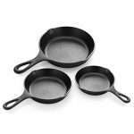 Simple Chef Cast Iron Skillet 3-Piece Set - Best