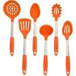 Orange Kitchen Utensil Set - Stainless Steel &
