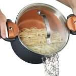 Gotham Steel Pasta Pot with Patented Built in