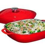 Enameled Cast Iron Casserole Square Braiser - Pan