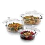 Libbey Baker's Basics 3-Piece Glass Casserole