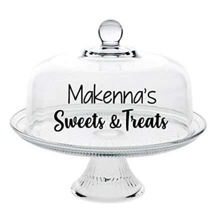 Personalized Cake Stand - Cake Dome - Personalized