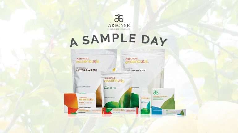 Sample Day on the Arbonne Clean Eating Program