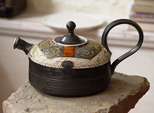 1556827205 167 Handmade Pottery Teapot Ceramic Tea Kettle, Cooks Pantry