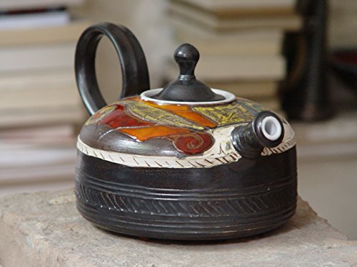 1556827205 66 Handmade Pottery Teapot Ceramic Tea Kettle, Cooks Pantry