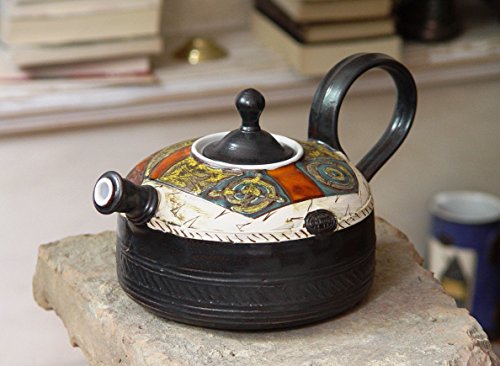 1556827205 929 Handmade Pottery Teapot Ceramic Tea Kettle, Cooks Pantry