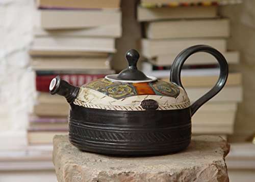 1556827206 Handmade Pottery Teapot Ceramic Tea Kettle, Cooks Pantry