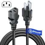 T POWER (4 FT) Long 3 Prong AC Power Cord