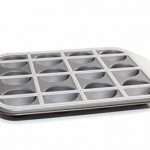 Mrs. Fields Cupcake Pan with Divider, Black and