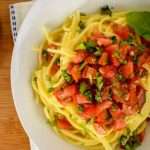 Pasta with Fresh No Cook Tomato Sauce