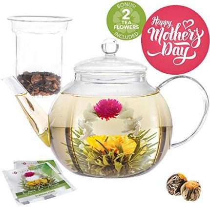 Teabloom Teapot Gift Set – Stovetop Safe Glass Tea