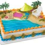 Beach Chair and Umbrella DecoSet Cake Decoration