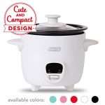 Dash DRCM200GBWH04 Mini Rice Cooker Steamer with