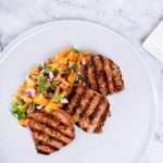 Grilled Pork Chops with Peach Salsa