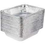 [30 Pack] 9 x 13 Aluminum Foil Pans Half Size Deep