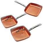 Copper Chef Square Fry Pan 5 Pc set