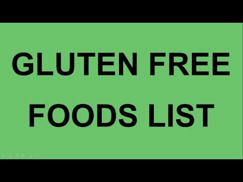 Gluten Free Foods List