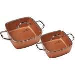 Copper Chef 8" /11" Deep Dish Pan 4 Pc Set