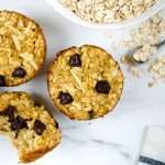 Banana Chocolate Coconut Oatmeal Muffins