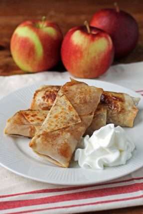 Apple Pie Egg Rolls - Emily Bites