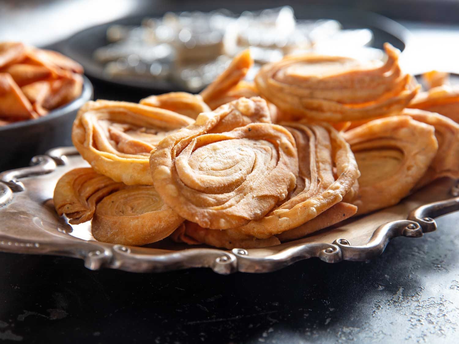 Platter filled with chiroti