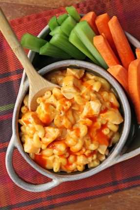 One-Pot Buffalo Chicken Mac and Cheese