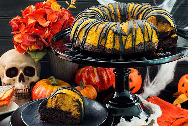 Gluten-Free Chocolate Pumpkin Spice Bundt Cake