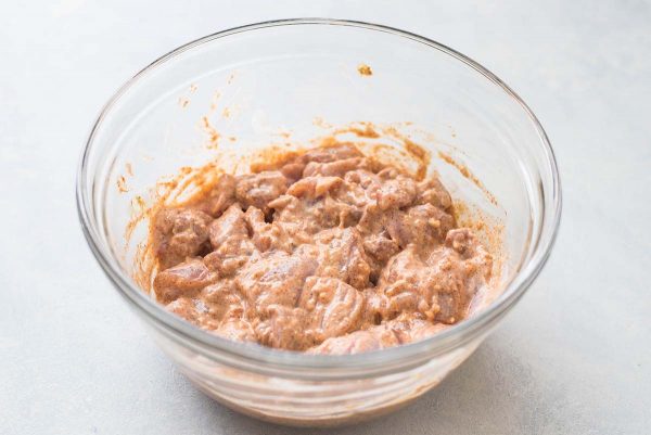 Chicken Tikka Masala marinate the chicken in yogurt