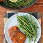 Lemon Garlic Chicken and Beans Skillet