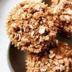 Pumpkin oatmeal muffins with streusel