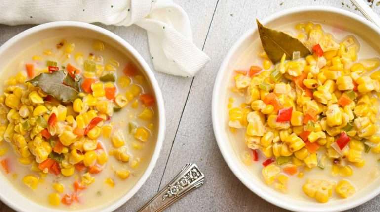 Slow Cooker Roasted Corn Chowder