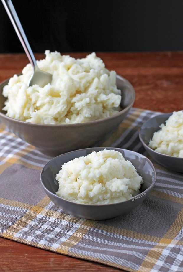 Classic Mashed Potatoes in bowls