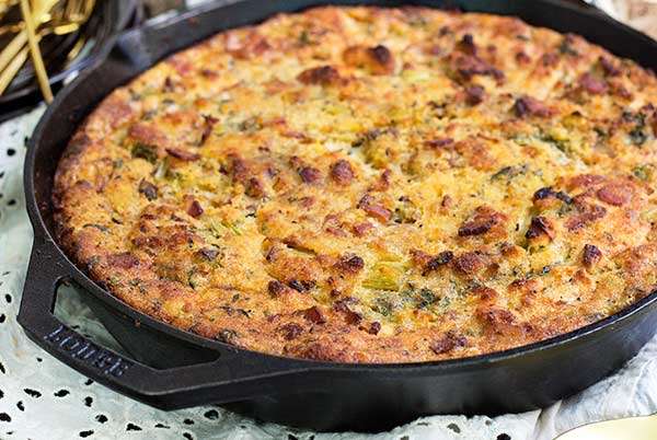 Cornbread Dressing with Bacon & Sage