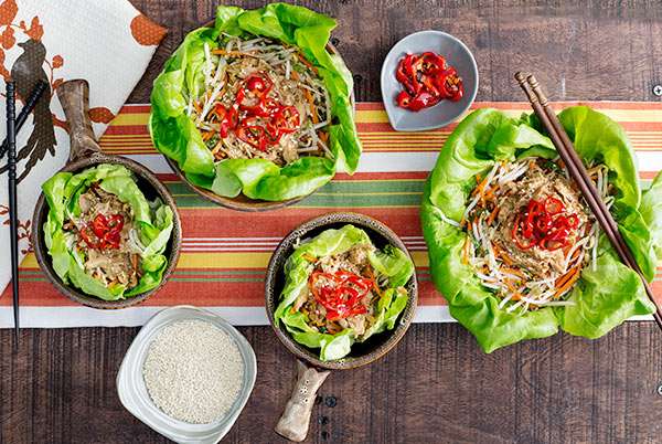Korean BBQ Turkey Wraps