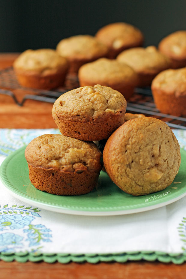 Apple Cinnamon Muffins on a plate