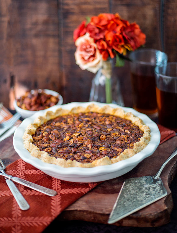 Sweet & Spicy Chocolate Nut Pie Recipe