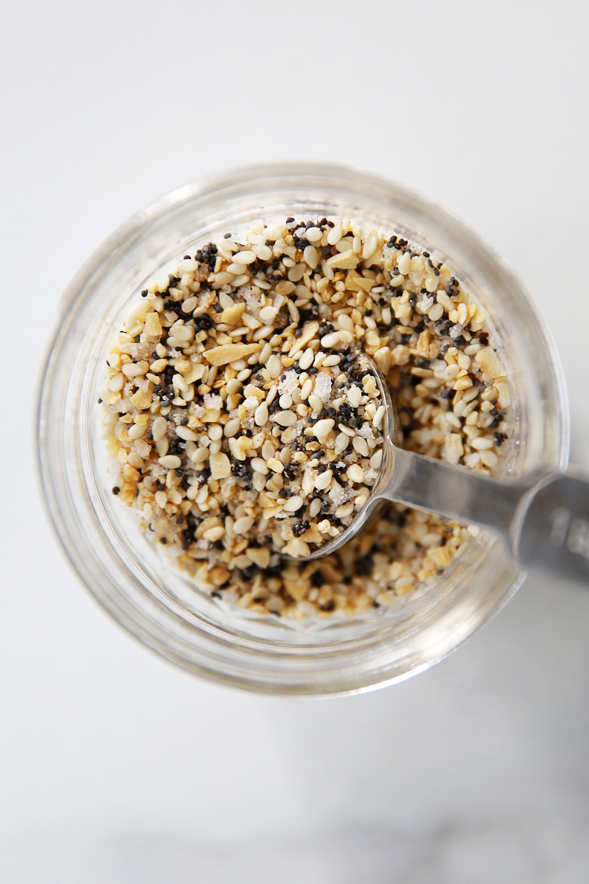 Everything bagel seasoning recipe in a jar